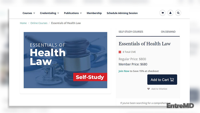 Essentials of Health Law Course