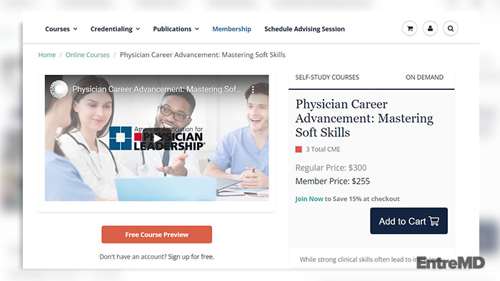 Physician Career Advancement Course