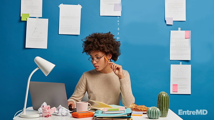 Woman Conducting Career Research