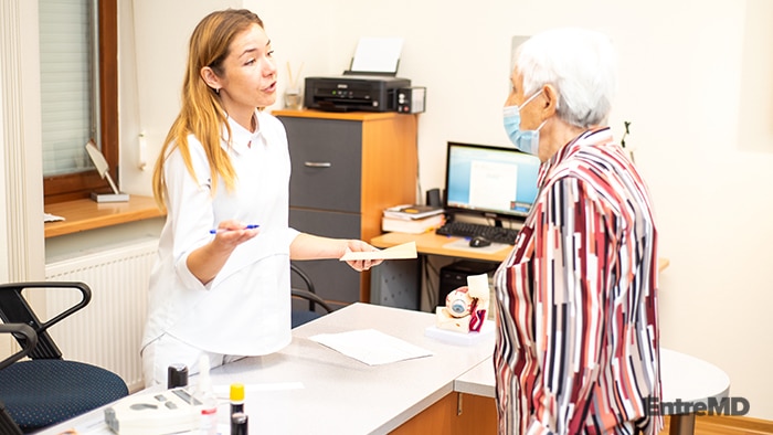 Doctor Speaking to a Patient