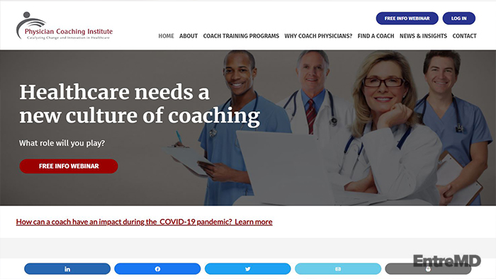 Physician Coaching Institute Website