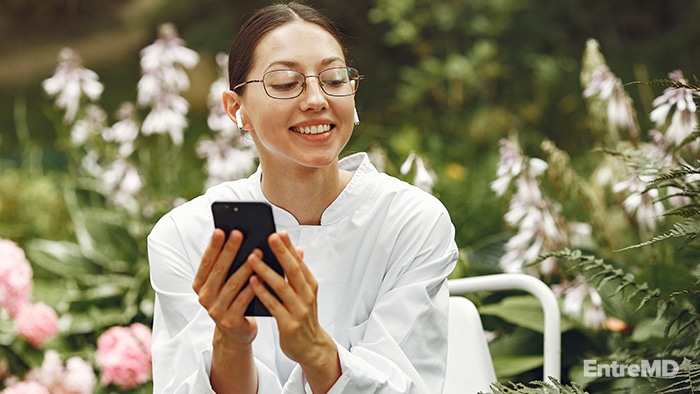 A Woman Relaxing in Nature