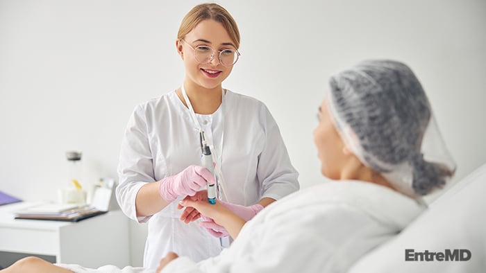 A Dermatologist With a Patient