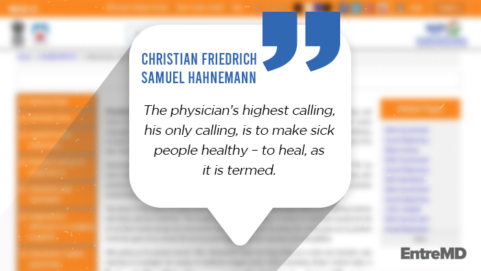 A Quote From Christian Friedrich Samuel Hahnemann
