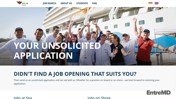 AIDA Cruises Unsolicited Application